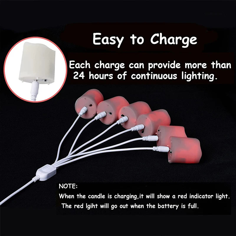 LED Flickering Flameless Candles