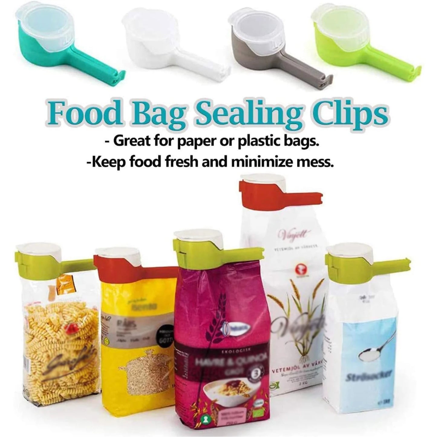 Food Storage Bag Sealing Clips